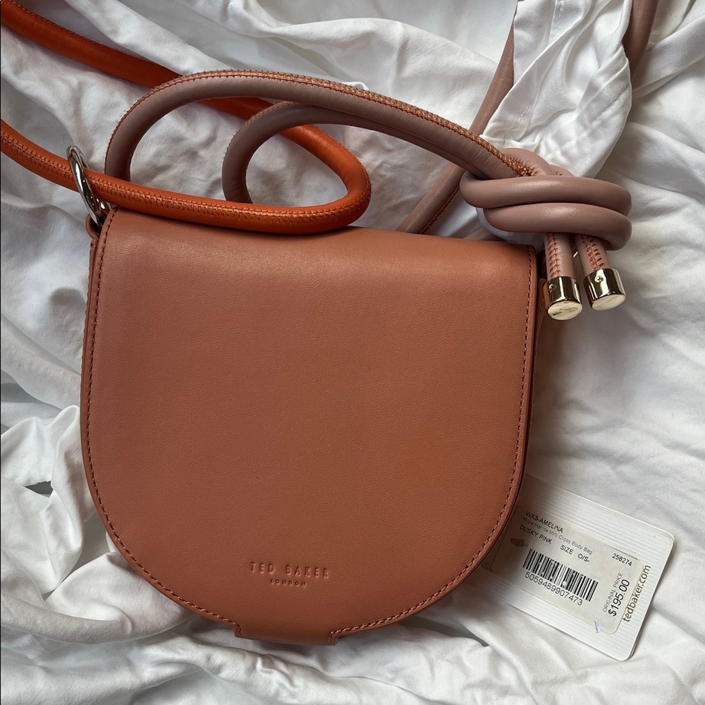 Ted Baker Rope Handle Mini Crossbody Bag Dusty Pink